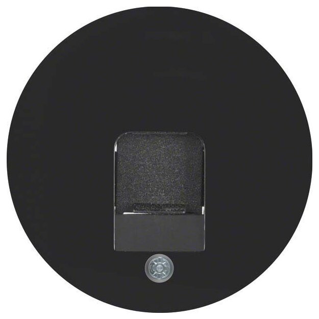 Berker 11702045 Zentralstück mit Staubschutzschieber R.1/R.3 Schwarz glänzend