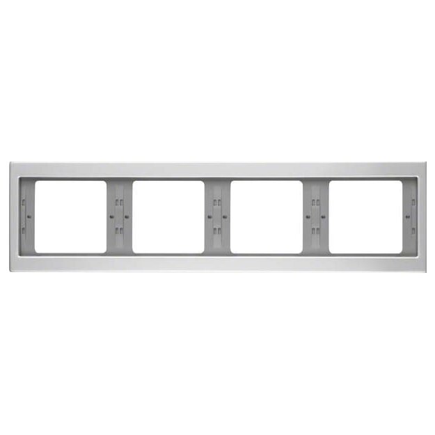 Berker 13837003 Rahmen 4-fach waagerecht K.5 Alu