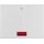 Berker 14177103 Wippe mit Roter Linse und Aufdruck 0 K.5 Alu