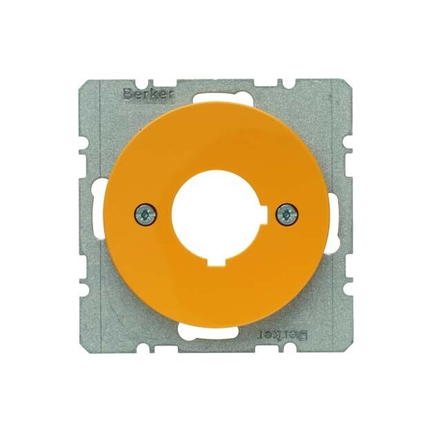 Berker 14322006 Zentralstück mit Einbauöffnung Ø 22 5 mm R.1/R.3 Gelb glänzend