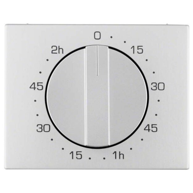 Berker 16357103 Zentralstück mit Regulierknopf für mechanische Zeitschaltuhr K.5 Alu