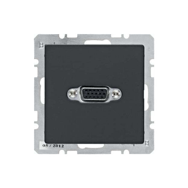 Berker 3315406086 VGA Steckdose Q.1/Q.3 Anthrazit samt