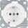 Berker 41102089 Steckdose SCHUKO mit Kontroll-LED und erhöhter Berührungsschutz R.1/R.3 Polarweiß glänzend