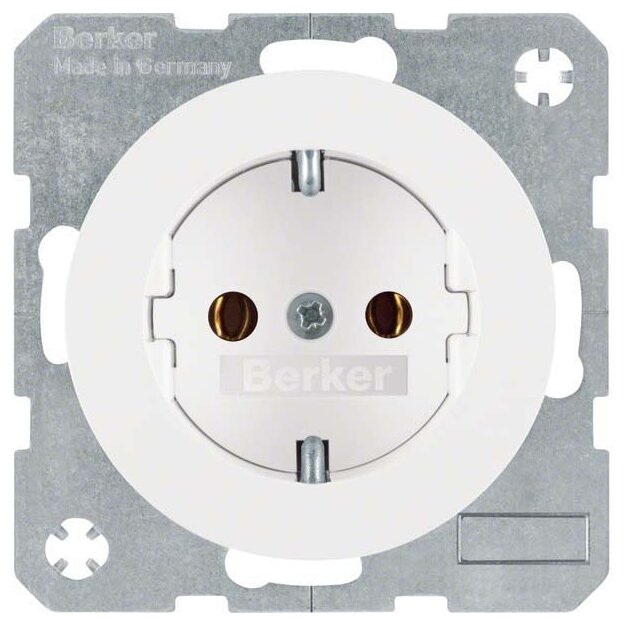 Berker 41432089 Steckdose SCHUKO R.1/R.3 Polarweiß glänzend