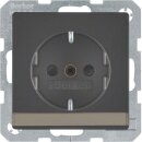 Berker 41496086 Steckdose SCHUKO mit Beschriftungsfeld...