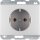 Berker 47157003 Steckdose Schuko K.5 mit Schraub-Liftklemmen K.5 Aluminium eloxiert