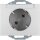 Berker 47287103 Steckdose SCHUKO 45° mit Beschriftungsfeld K.5 Alu