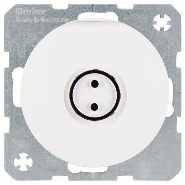 Berker 47442079 Steckdose SCHUKO mit Klappdeckel abtastb.Symbol und erhöhter Berührungsschutz R.1/R.3 Polarweiß glänzend