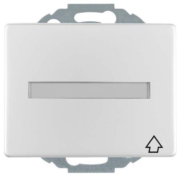 Berker 47487103 Steckdose SCHUKO mit Klappdeckel und Beschriftungsfeld K.5 Alu