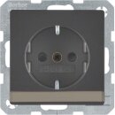 Berker 47496086 Steckdose SCHUKO mit Beschriftungsfeld...