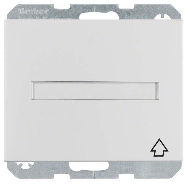 Berker 47527103 Steckdose SCHUKO mit Klappdeckel Beschriftungsfeld und erhöhter Berührungsschutz K.5 Alu