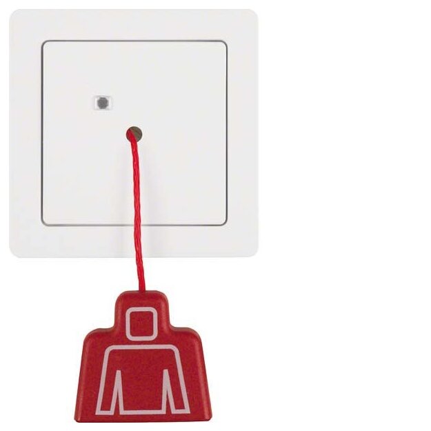Berker 52026089 Zugtaster mit Rahmen Q.1 Polarweiß samt