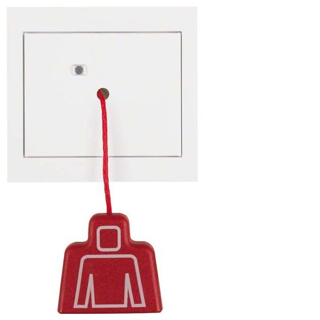 Berker 52027009 Zugtaster mit Rahmen K.1 Polarweiß glänzend