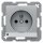 Berker 6765101404 Steckdose mit Schutzkontaktstift und LED-Orientierungslicht S.1/B.3/B.7 Alu matt