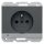 Berker 6765107006 Steckdose mit Schutzkontaktstift und LED-Orientierungslicht K.1 Anthrazit matt