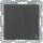 Berker 6765836086 Steckdose mit Schutzkontaktstift und Klappdeckel Q.1/Q.3 Anthrazit samt