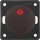Berker 937622531 Kontroll-Ausschalter 2-polig mit Aufdruck "0" 12V Rote Linse K-LED ITG Flow/Pure Braun matt