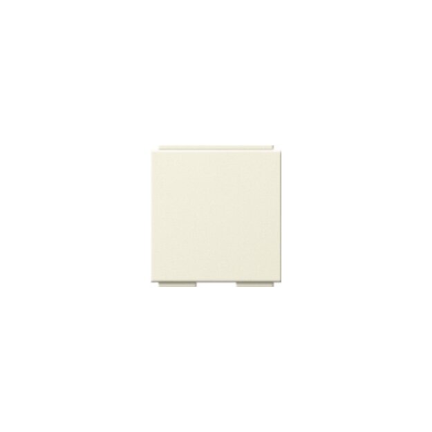 Gira 264501 Uni-BlindAbdeckung Abdeckung Modular Jack 2-fach 30° + Beschriftungsfeld System 55 Cremeweiß