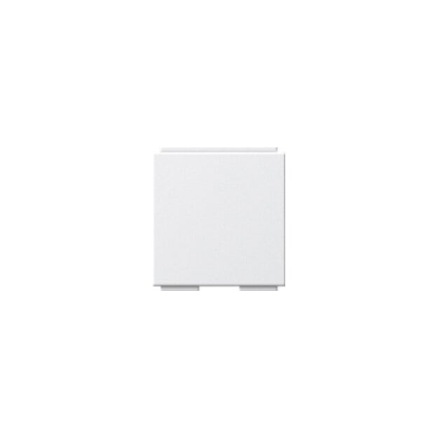 Gira 264503 Uni-BlindAbdeckung Abdeckung Modular Jack 2-fach 30° + Beschriftungsfeld System 55 Reinweiß