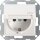 Gira 272403 Schuko Klappdeckel + Shutter SRK System 55 Reinweiß