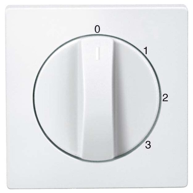 Merten 437360 Zentralplatte für Dreistufen-Drehschalter Aluminium System M
