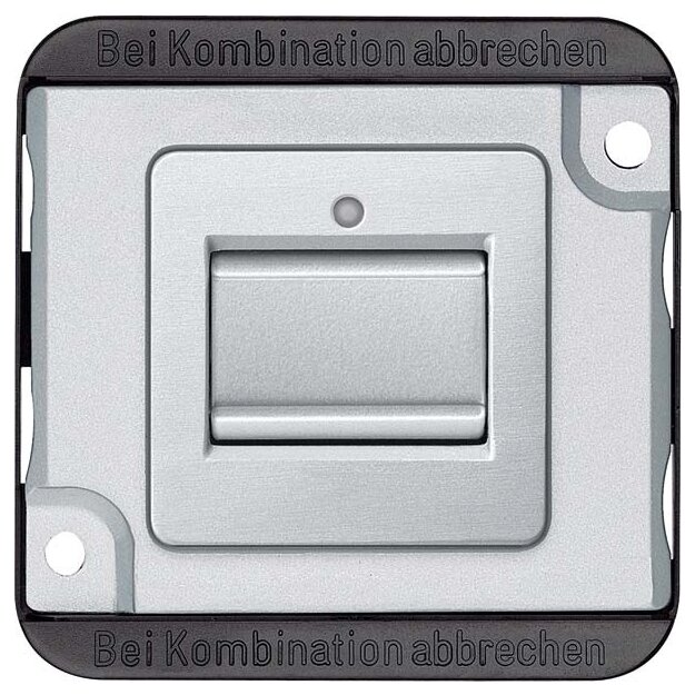 Merten MEG3156-7060 Taster-Einsatz mit N-Klemme Wechsel 1-polig 10 A AC 250 V Steckklemmen Mattsilber PANZER
