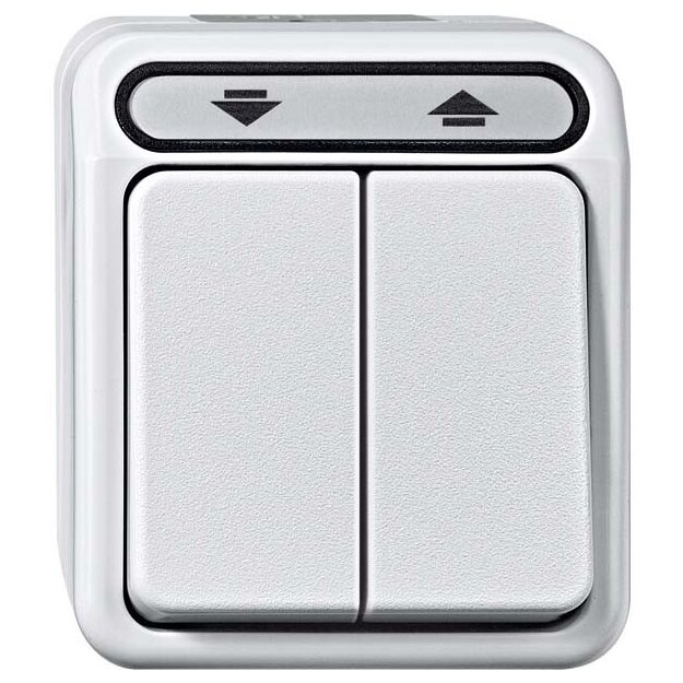 Merten MEG3755-8019 Rollladentaster 1-polig Polarweiß AQUASTAR