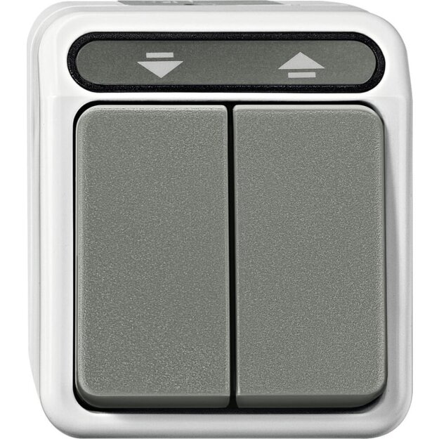 Merten MEG3755-8029 Rollladentaster 1-polig Lichtgrau AQUASTAR