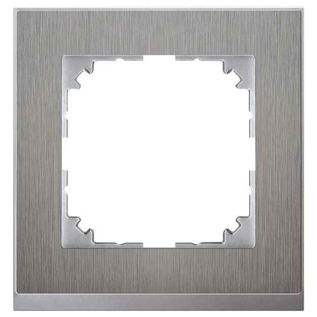 Merten MEG4010-3646 M-Pure Decor-Rahmen 1-fach Edelstahl/Aluminium M-Pure Decor