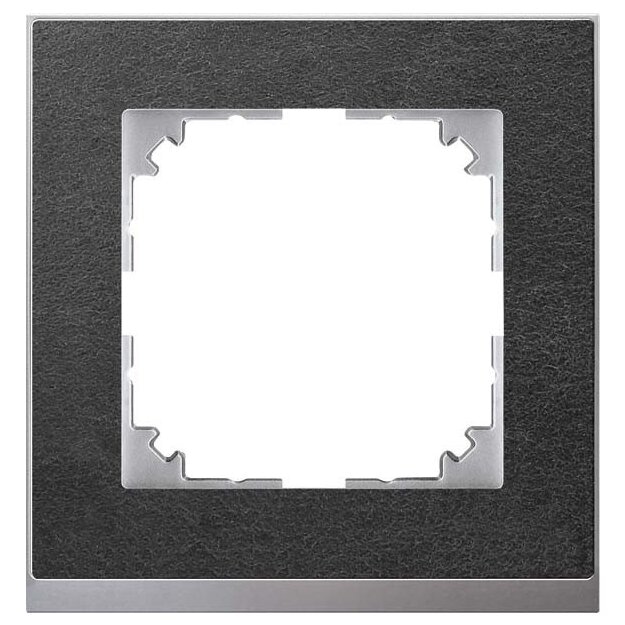 Merten MEG4010-3669 M-Pure Decor-Rahmen 1-fach Schiefer/Aluminium M-Pure Decor