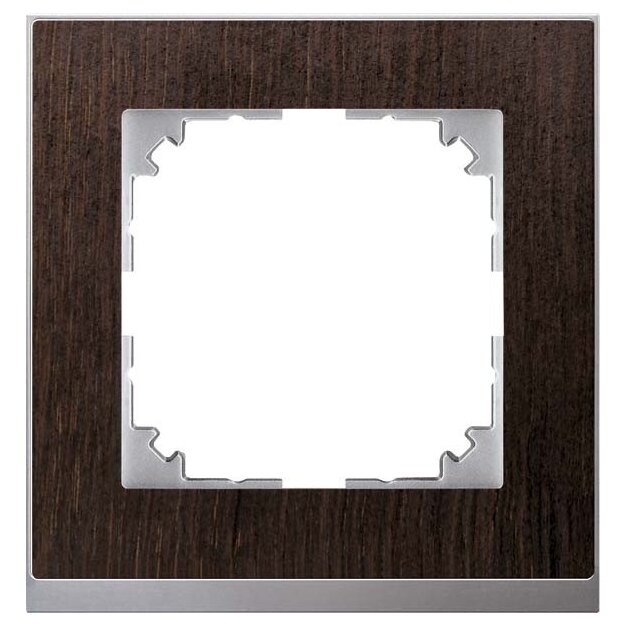 Merten MEG4010-3671 M-Pure Decor-Rahmen 1-fach Wenge/Aluminium M-Pure Decor