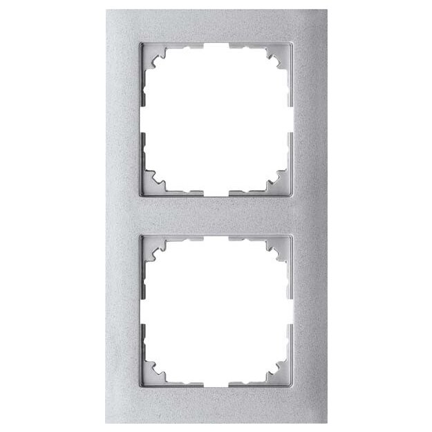 Merten MEG4020-3660 M-Pure-Rahmen 2-fach Aluminium M-Pure