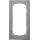 Merten MEG4025-3646 M-Pure Decor-Rahmen 2-fach ohne Mittelsteg Edelstahl/Aluminium M-Pure Decor