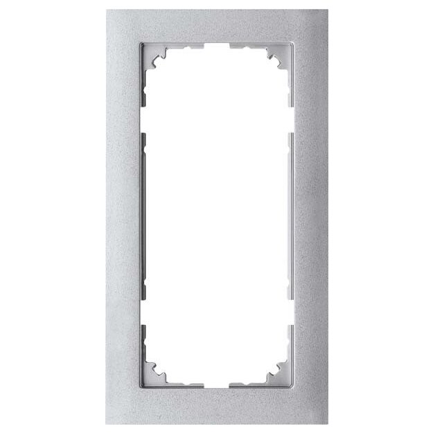 Merten MEG4025-3660 M-Pure-Rahmen 2-fach ohne Mittelsteg Aluminium M-Pure