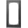 Merten MEG4025-3669 M-Pure Decor-Rahmen 2-fach ohne Mittelsteg Schiefer/Aluminium M-Pure Decor