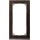 Merten MEG4025-3671 M-Pure Decor-Rahmen 2-fach ohne Mittelsteg Wenge/Aluminium M-Pure Decor
