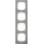 Merten MEG4040-3646 M-Pure Decor-Rahmen 4-fach Edelstahl/Aluminium M-Pure Decor