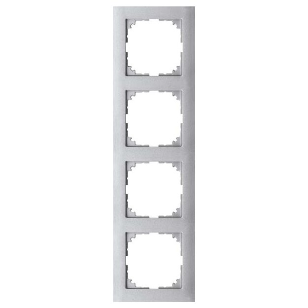Merten MEG4040-3660 M-Pure-Rahmen 4-fach Aluminium M-Pure