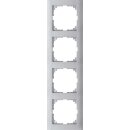 Merten MEG4040-3660 M-Pure-Rahmen 4-fach Aluminium M-Pure