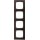Merten MEG4040-3671 M-Pure Decor-Rahmen 4-fach Wenge/Aluminium M-Pure Decor