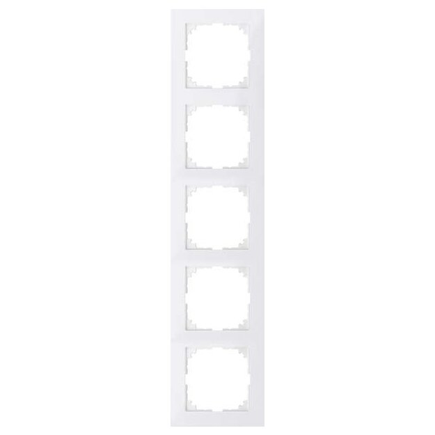 Merten MEG4050-3619 M-Pure-Rahmen 5-fach Polarweiß M-Pure