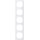 Merten MEG4050-3619 M-Pure-Rahmen 5-fach Polarweiß M-Pure
