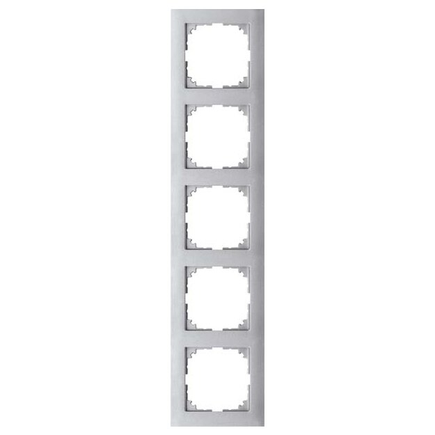 Merten MEG4050-3660 M-Pure-Rahmen 5-fach Aluminium M-Pure