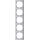 Merten MEG4050-3660 M-Pure-Rahmen 5-fach Aluminium M-Pure