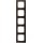 Merten MEG4050-3671 M-Pure Decor-Rahmen 5-fach Wenge/Aluminium M-Pure Decor