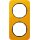 Berker 10122334 Rahmen 2-fach R.1 Acryl Orange transparent/schwarz glänzend