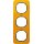 Berker 10132334 Rahmen 3-fach R.1 Acryl Orange transparent/schwarz glänzend