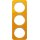 Berker 10132339 Rahmen 3-fach R.1 Acryl Orange transparent/Polarweiß glänzend