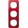 Berker 10132344 Rahmen 3-fach R.1 Acryl Rot transparent/schwarz glänzend