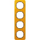 Berker 10142334 Rahmen 4-fach R.1 Acryl Orange...